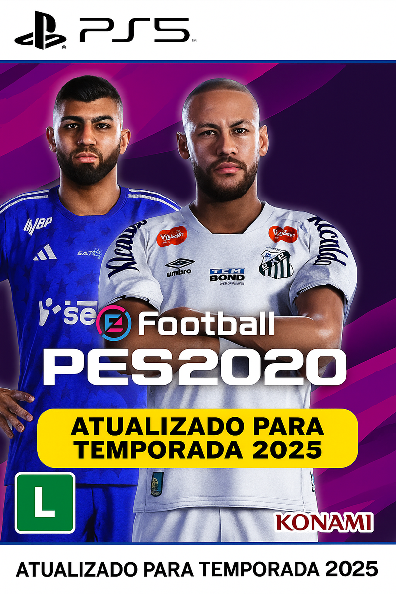 PES 20 COMPLETO 2 + OPTION FILE I TEMPORADA 25I26 ! PS4 I PS5 !
