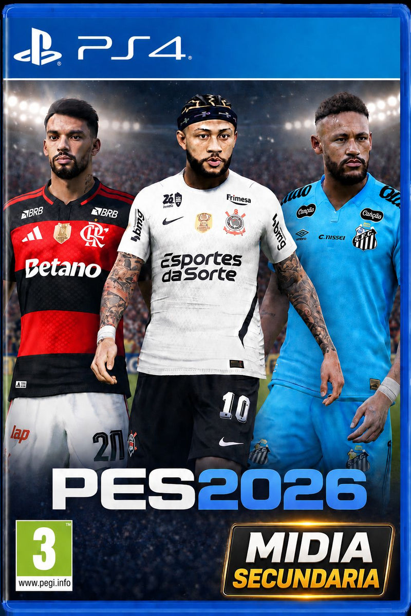 PES 2026 PS4 I ATUALIZADO ! Combo pes21+Option file26 ! Secundaria